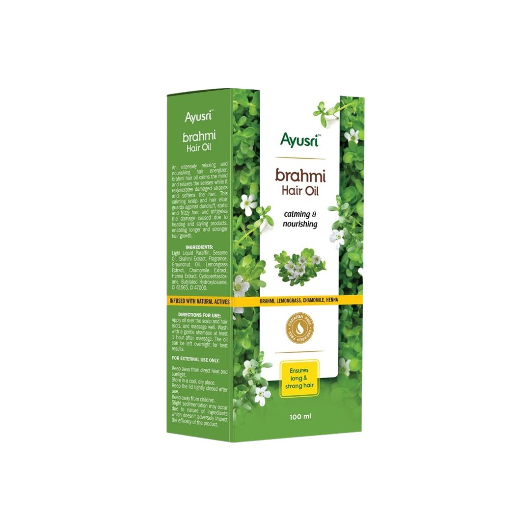 Питательное масло для волос Брами Brahmi hair oil AYUSRI
