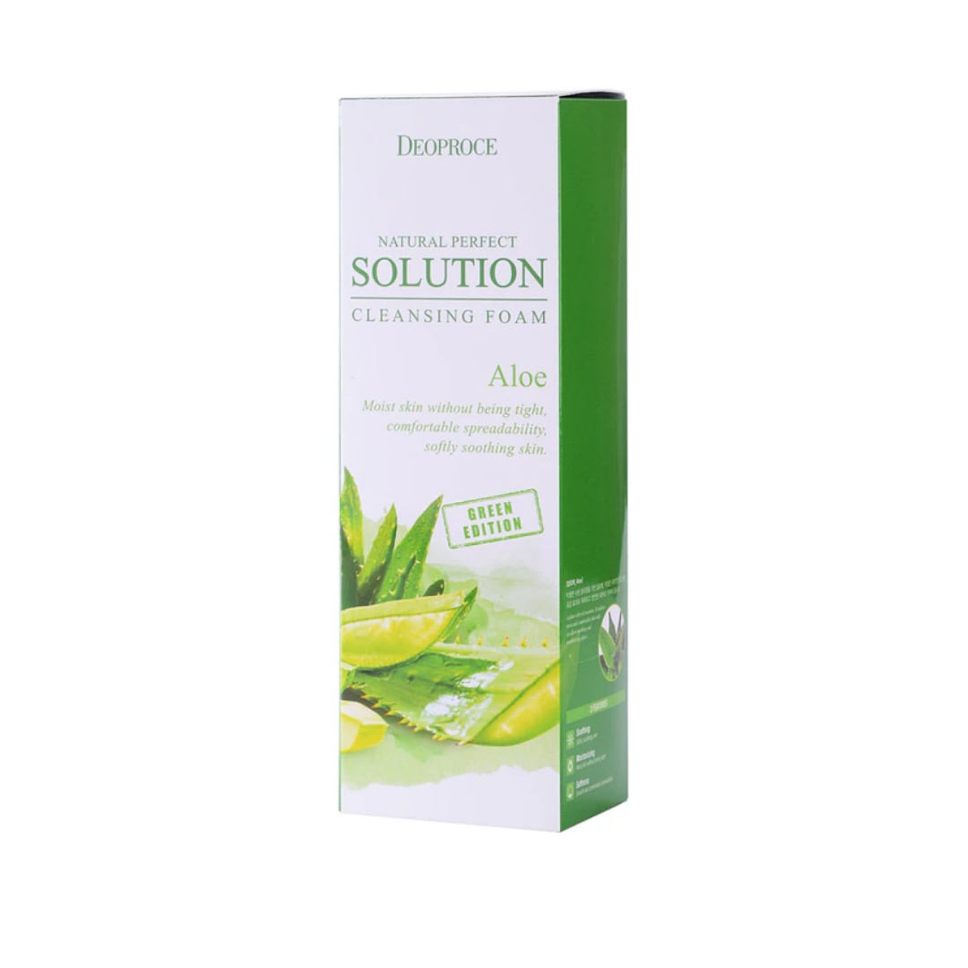 Deoproce Natural Perfect Solution Cleansing Foam Green