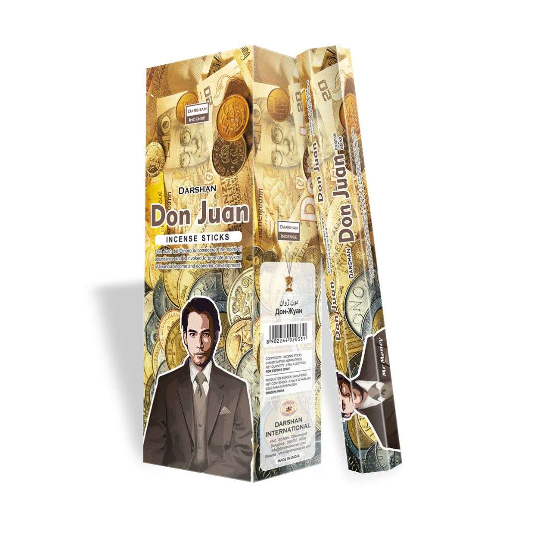 Благовония Дон Жуан, Don Juan, Darshan, 20 палочек