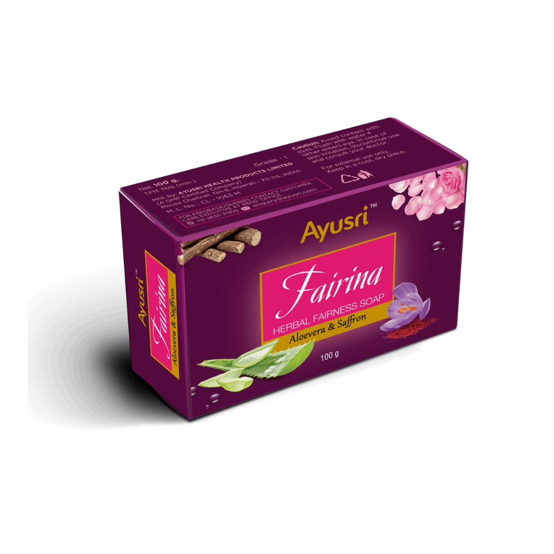 Мыло Фэйрина с алое и шафраном (Fairina soap AYUSRI)