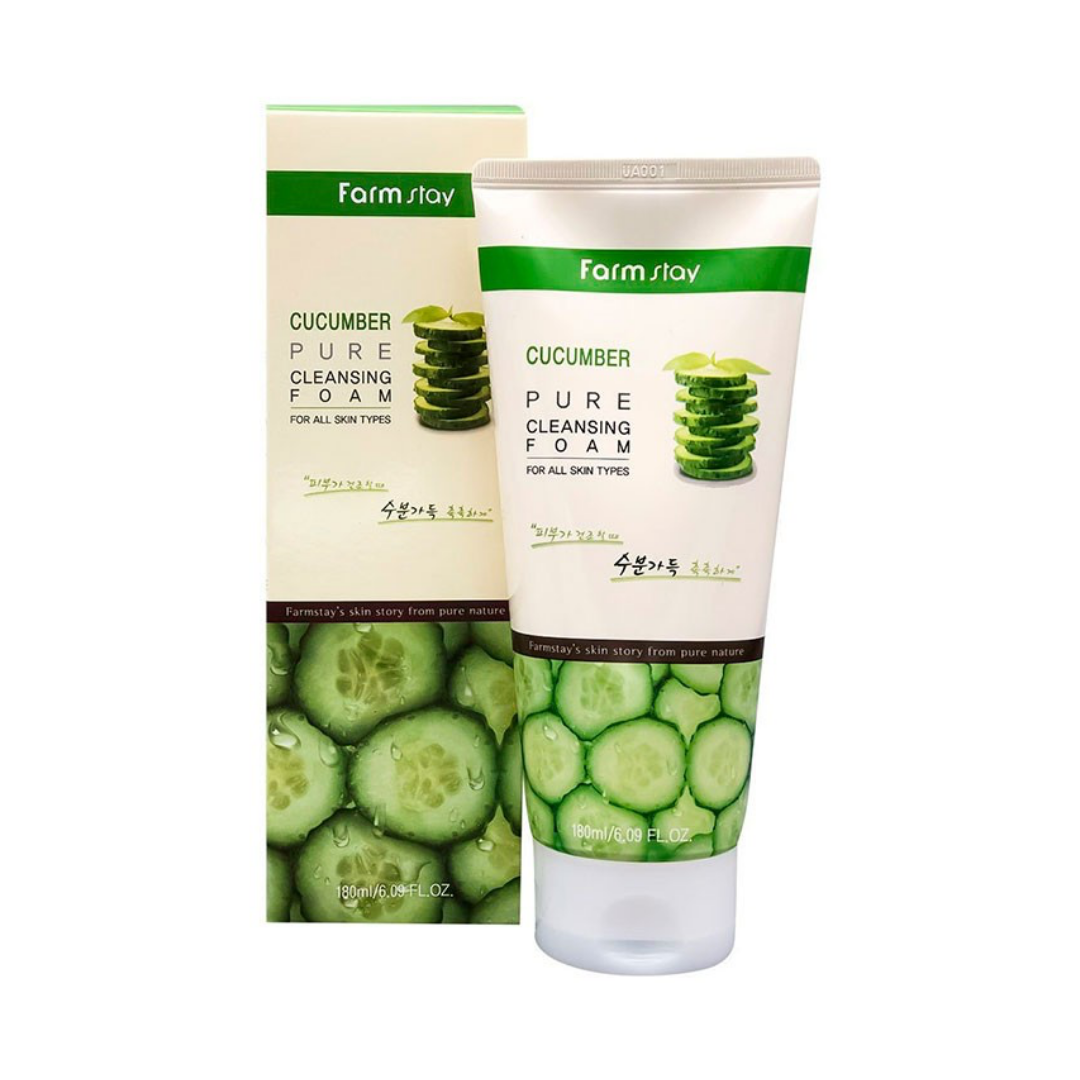 FarmStay Cucumber Pure Cleansing Foam