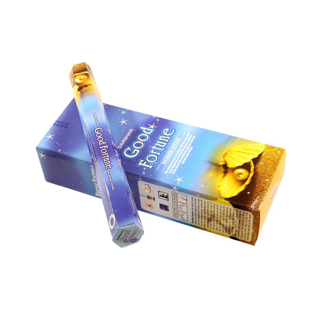 Благовония Фортуна, Удача, Good Fortune, Darshan, 20 палочек