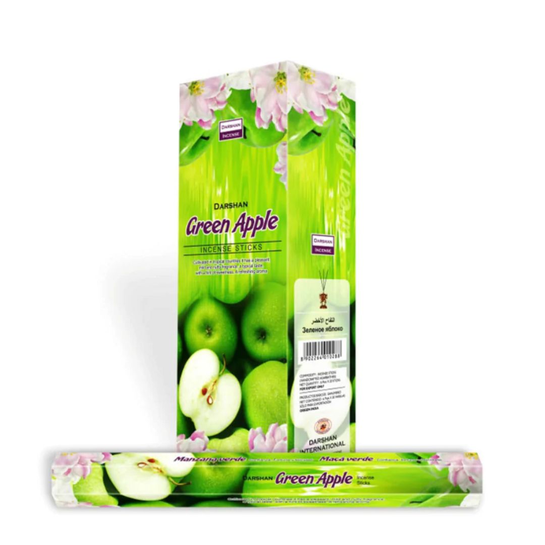 Благовония Зеленое яблоко, Green Apple, Darshan