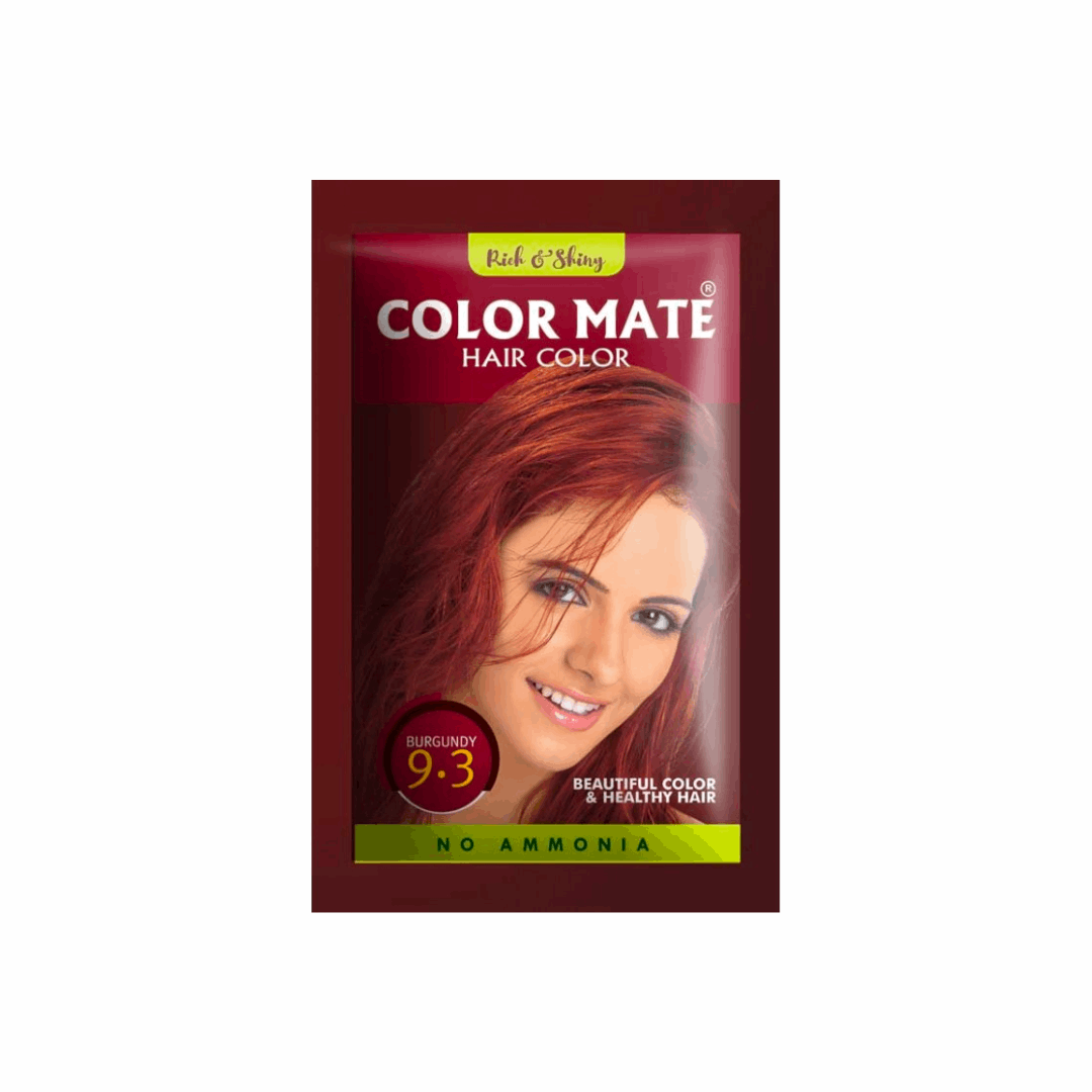 Краска на основе хны Color Mate - Бургунд, тон 9.3, 15 г - Izindii.kg