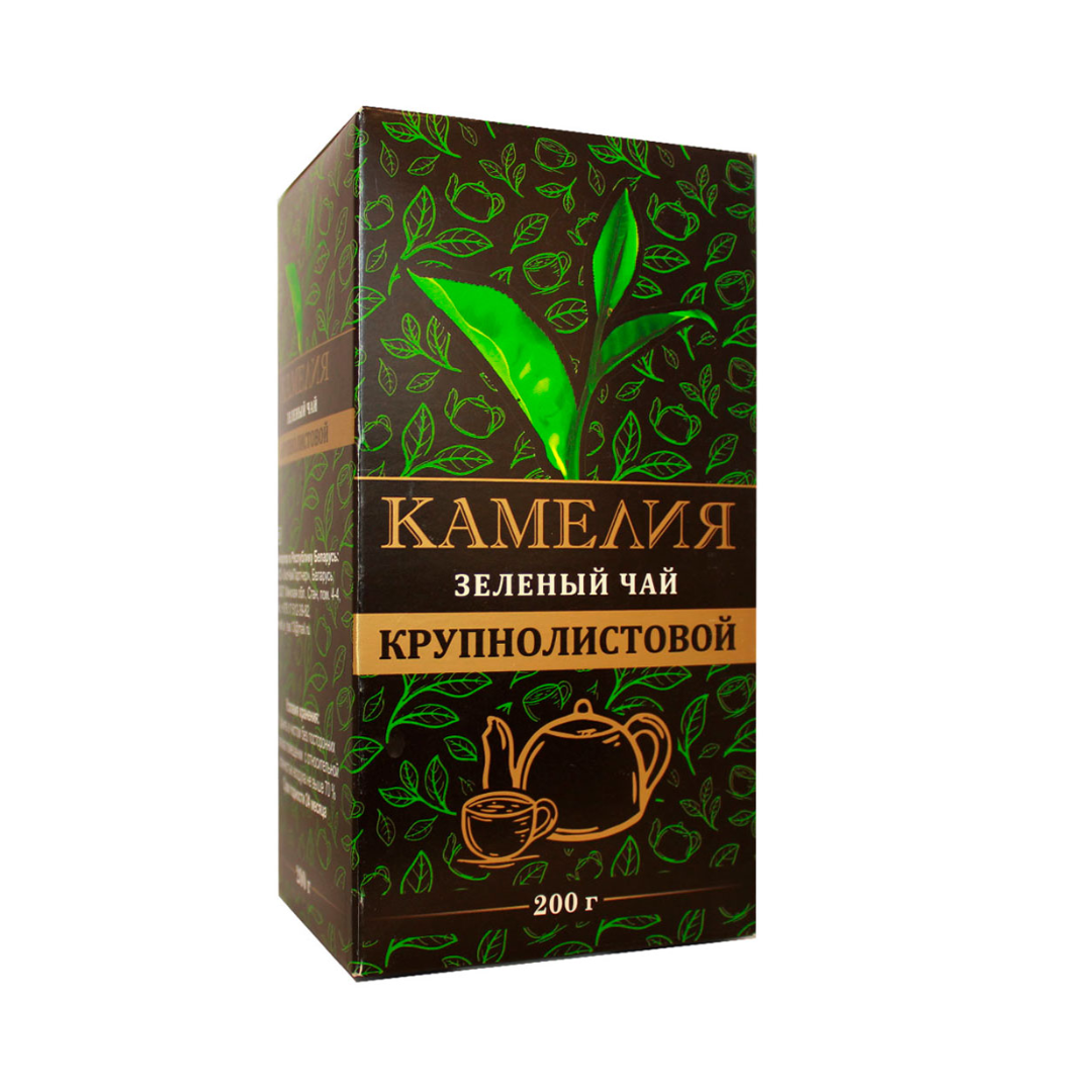 Зеленый индийский крупнолистовой чай Камелия, 200 гр