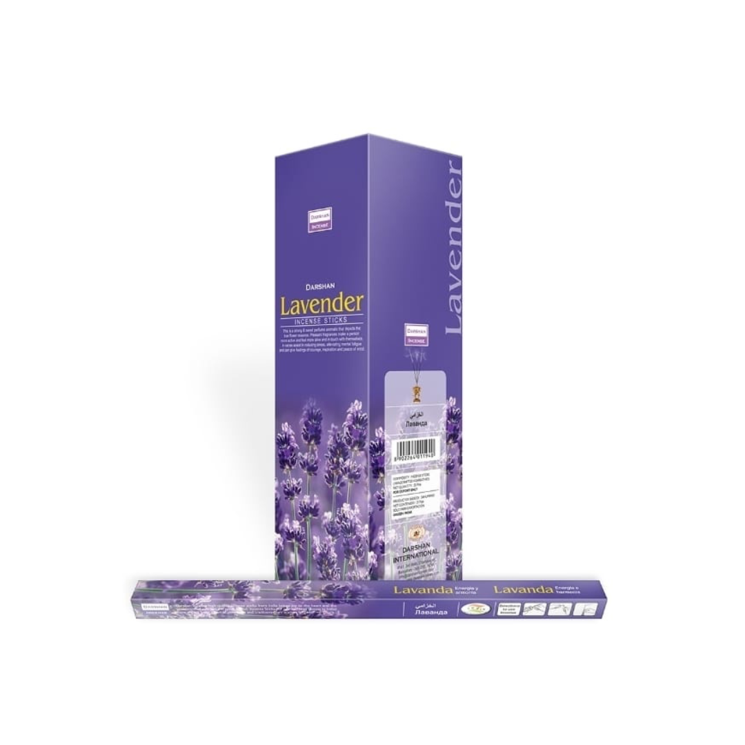 Благовония Лаванда Lavander, Darshan, 8 палочек
