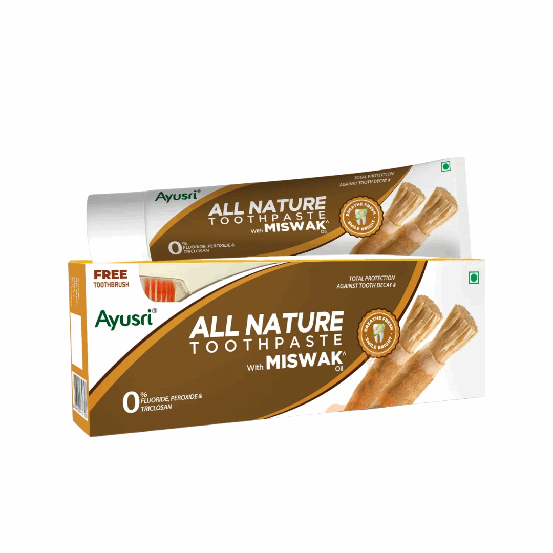 Зубная паста с Мисвак (Miswak toothpaste AYUSRI), 150 гр + зубная щетка