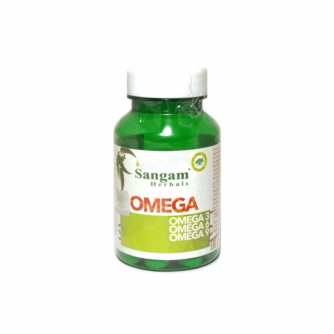 Омега 3-6-9, Сангам Хербалс (Omega, Sangam Herbals), 60 таб