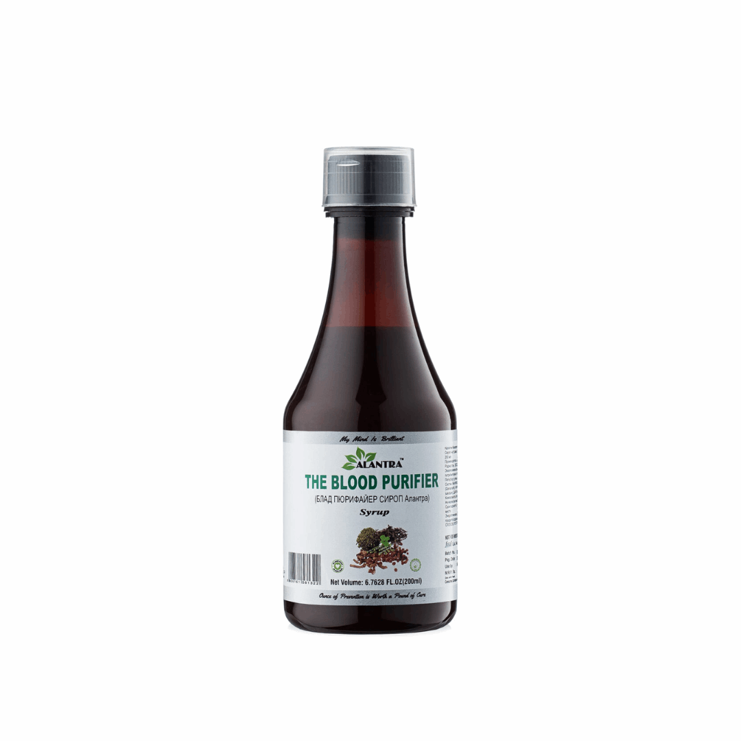 Сироп БЛАД ПЮРИФАЙЕР СИРОП (ОЧИСТКА КРОВИ) Алантра, THE BLOOD PURIFIER Syrup, Alantra, на травах без сахара, 200 мл