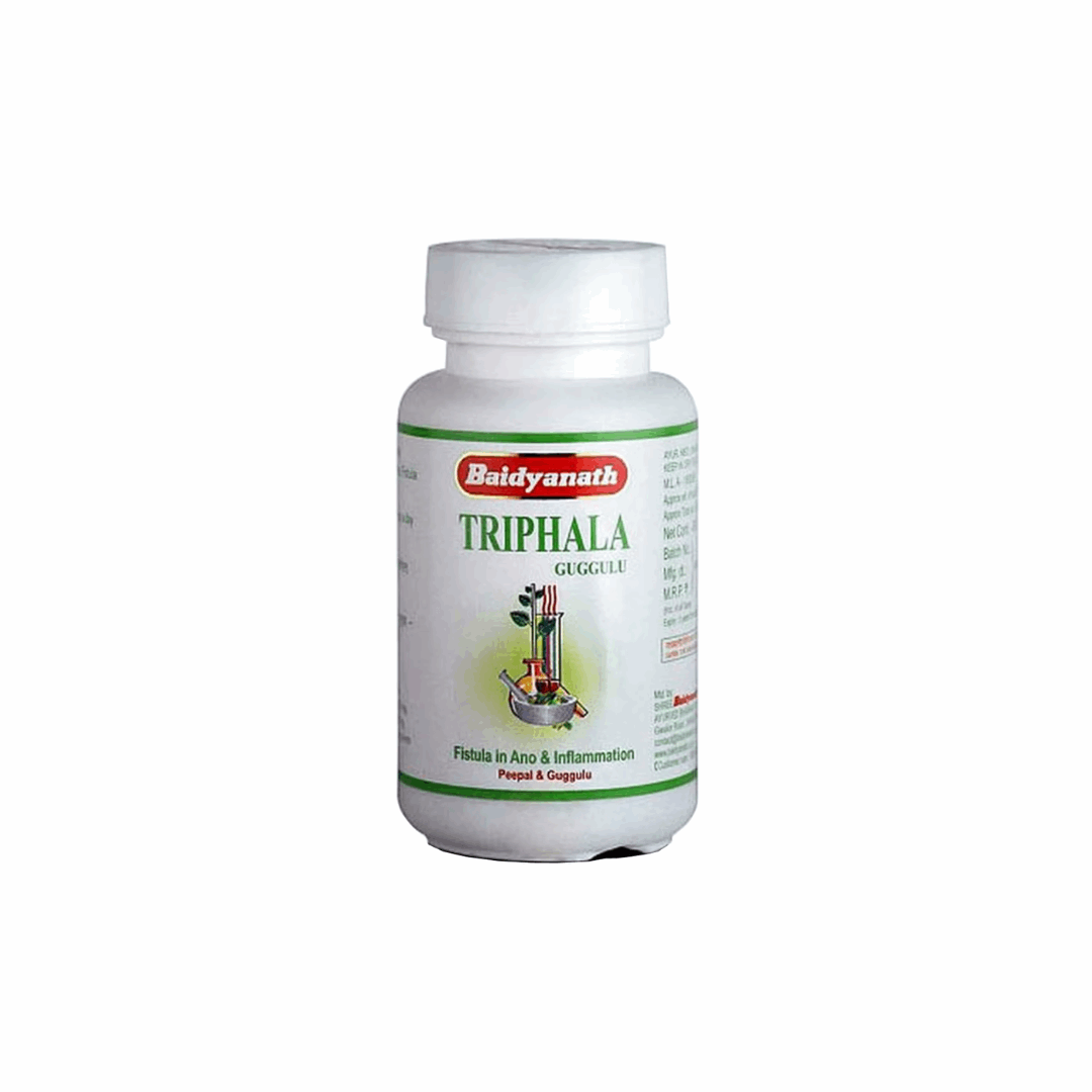 Трифала Гуггул, TRIPHALA GUGGULU, Baidyanath, 80 таб Бадьянатх