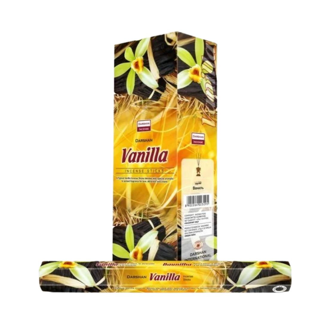 Благовония Ваниль Vanilla, Darshan, 20 палочек-Izindii.kg