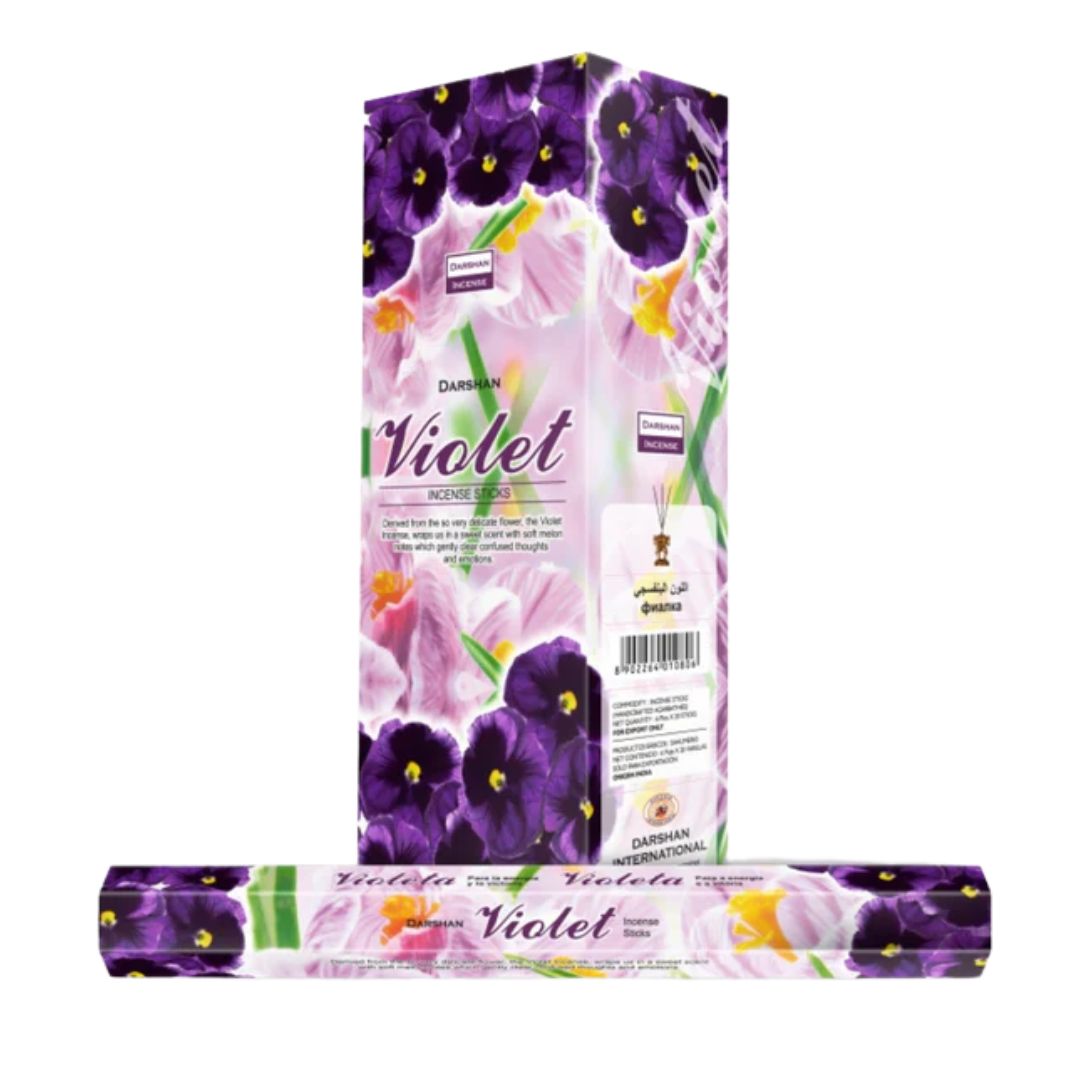 Благовония Фиалка, Violet, Darshan, 20 палочек