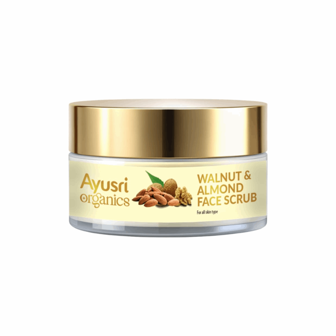 Скраб для лица с Грецким Орехом и Миндалем (Walnut and Almond face scrub AYUSRI)