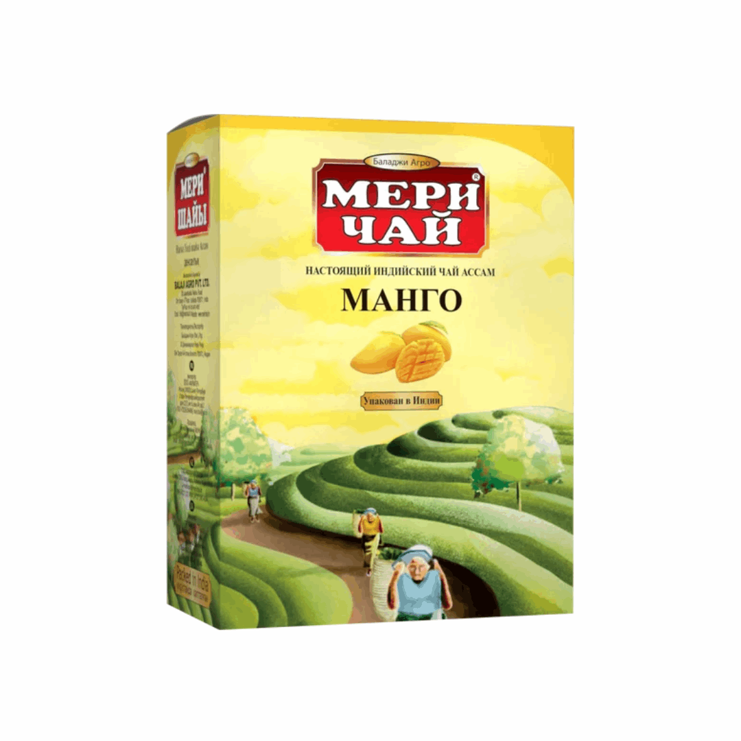 Черный гранулированный чай с манго (Meri Chai), Мери чай, 200 гр
