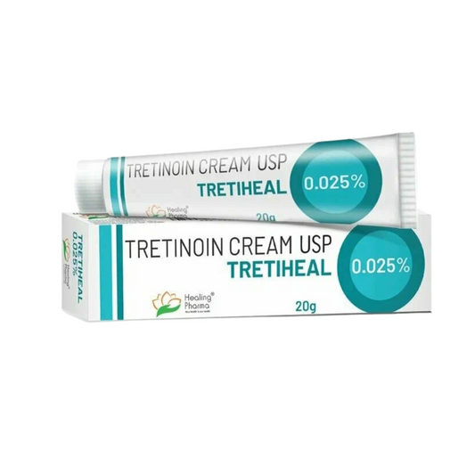 (Tretinoin Tretiheal Cream usp 0.025% Healing Pharma) 