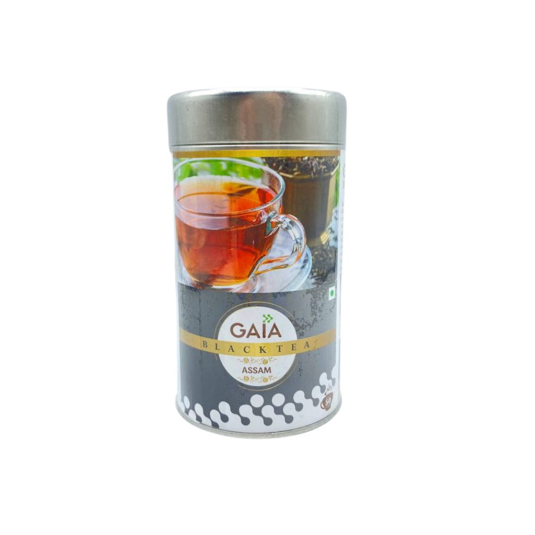 Черный чай Ассам крупнолистовой, 100 гр, Gaia black tea Assam - Izindii.kg