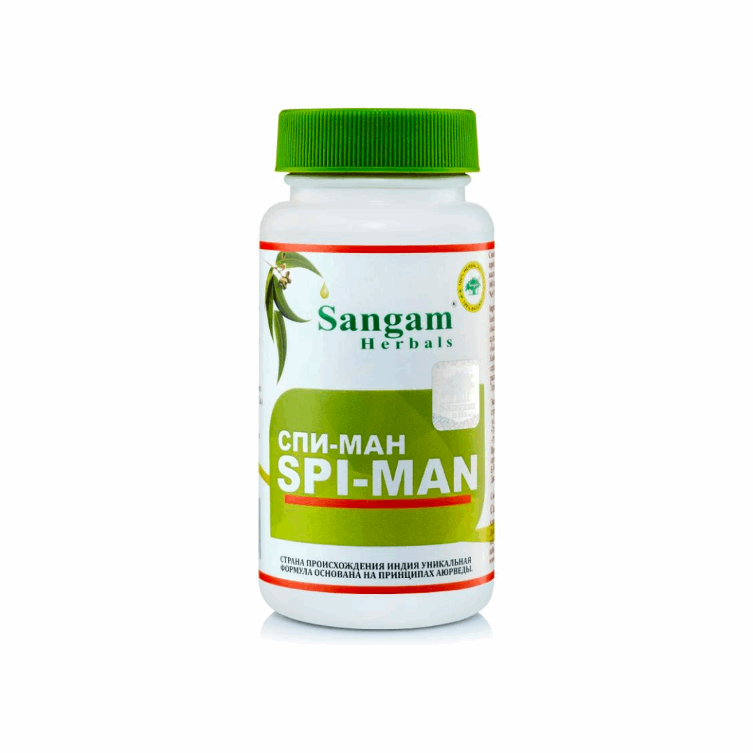 Спи-ман, Сангам Хербалс (SPI-MAN, Sangam Herbals), 60 таб