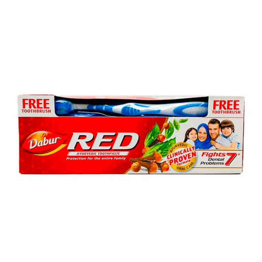 Зубная паста Ред (зубная щетка в подарок) Дабур (Red Toothpaste Dabur) 200 гр