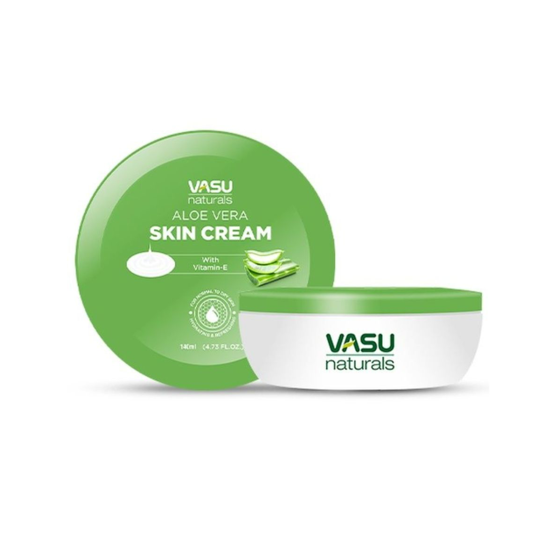 Крем для тела с Алоэ Вера и витамином Е Васу, ALOE VERA Skin Cream With Vitamin-E, Vasu, 140 мл