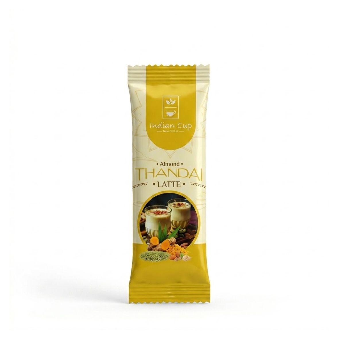 Миндальный Тандай Латте, Almond Thandai Latte, Indian Cup, 1 саше-20 гр