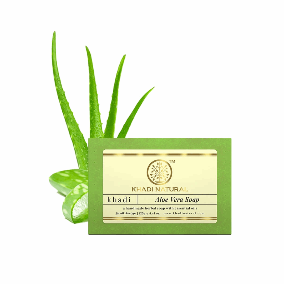 Мыло с Алоэ Вера (Aloevera Soap KHADI), 125 гр 