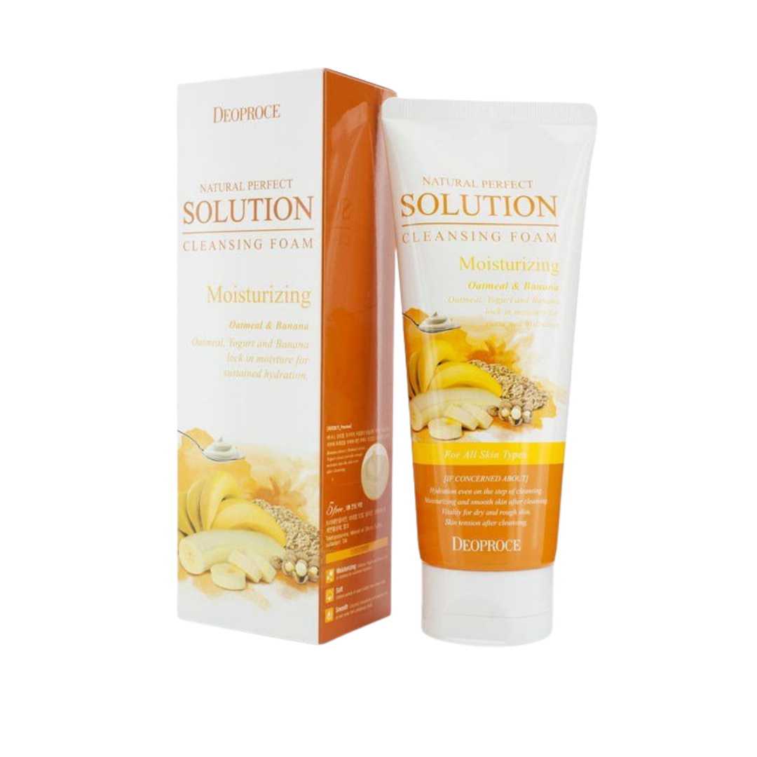 Deoproce Natural Perfect Solution Cleansing Foam Moisturizing