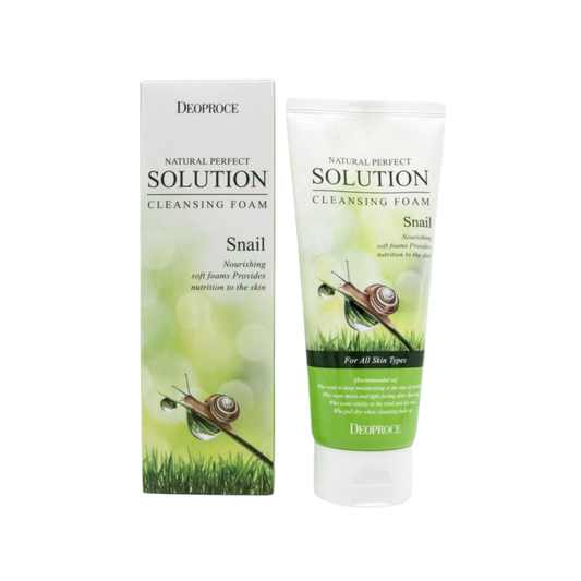 Deoproce Natural Perfect Solution Cleansing Foam Snail