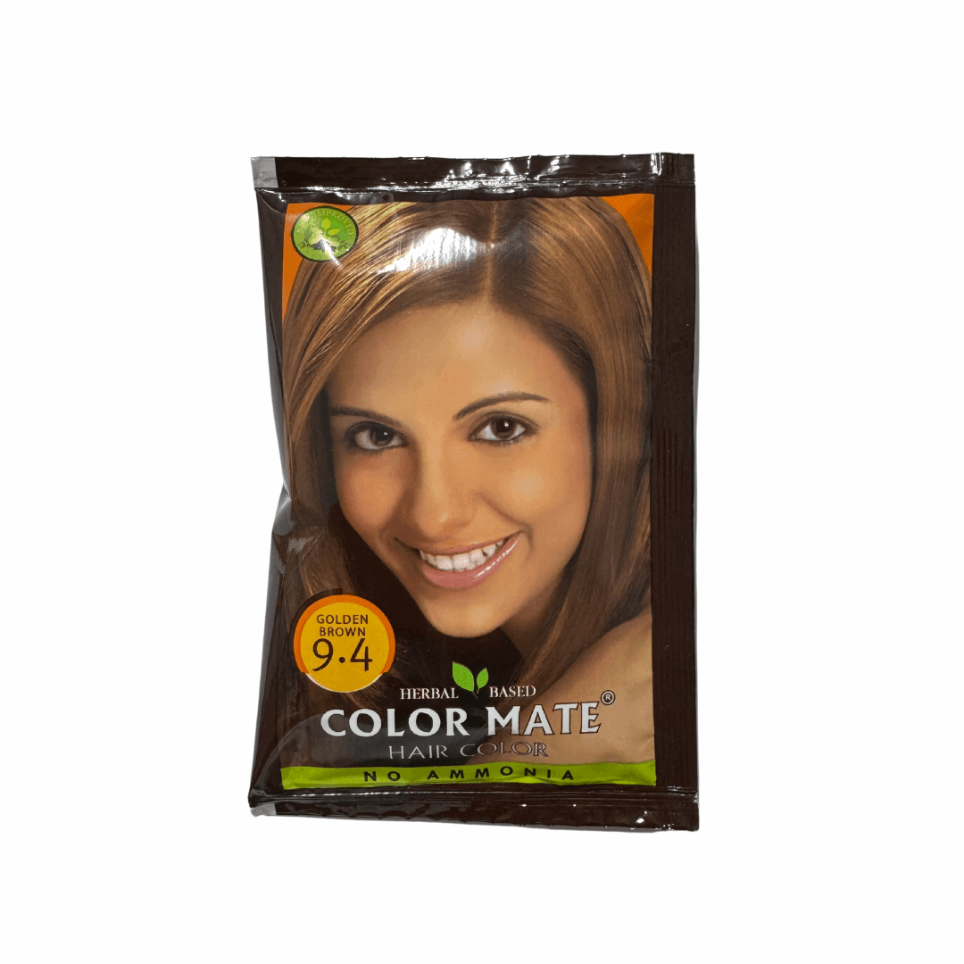 Краска на основе хны Color Mate - Золотисто - Коричневый, тон 9.4, 15 г - Izindii.kg