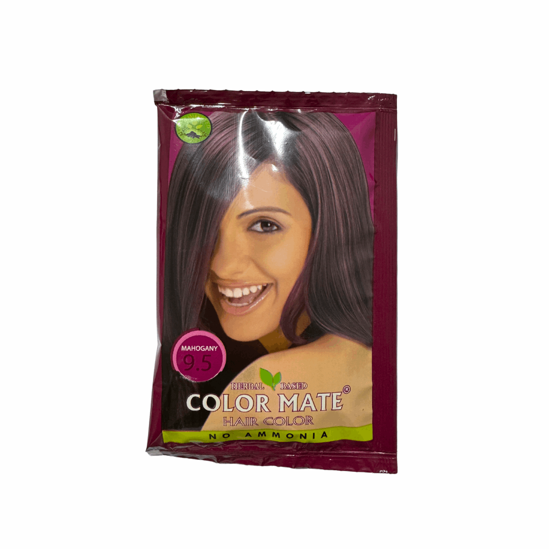 Краска на основе хны Color Mate - Махагони, тон 9.5, 15 г - Izindii.kg