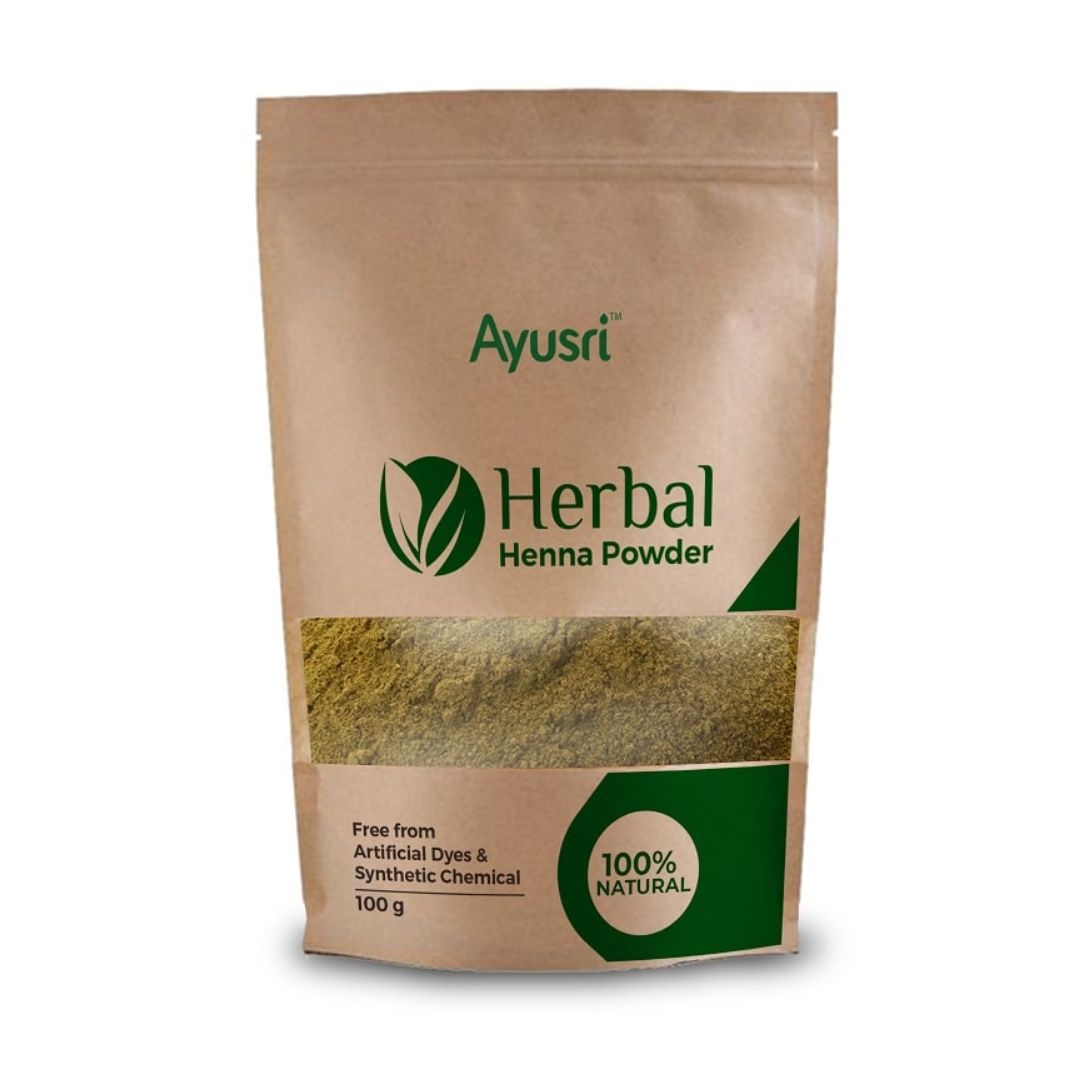 Натуральная хна (Herbal Henna Powder AYUSRI), 100 гр - Izindii.kg