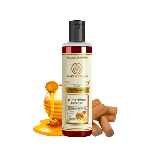 Гель для умывания лица Сандал и Мед KHADI (Sandalwood & Honey), 210 мл. - Izindii.kg