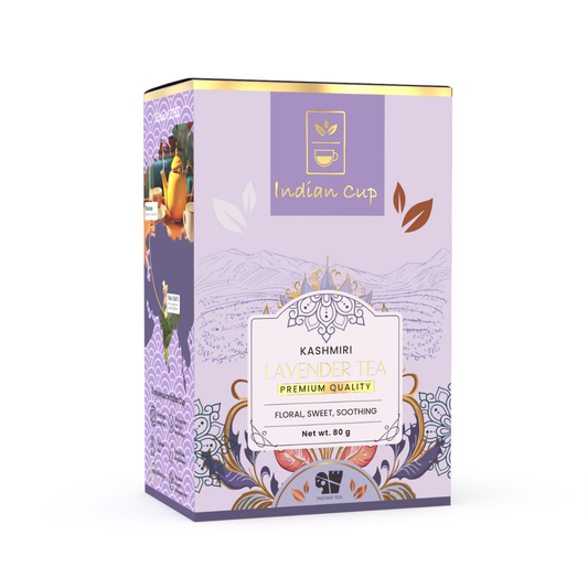 Кашмирский Лавандовый Чай Премьер, Kashmiri Lavender Tea, Indian Cup, 80 гр