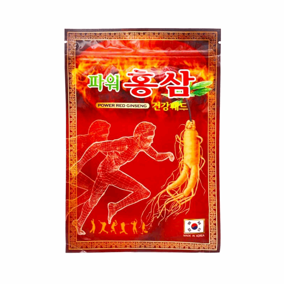 Пластырь согревающий с красным женьшенем Korean Red Ginseng Power Pad 20 шт