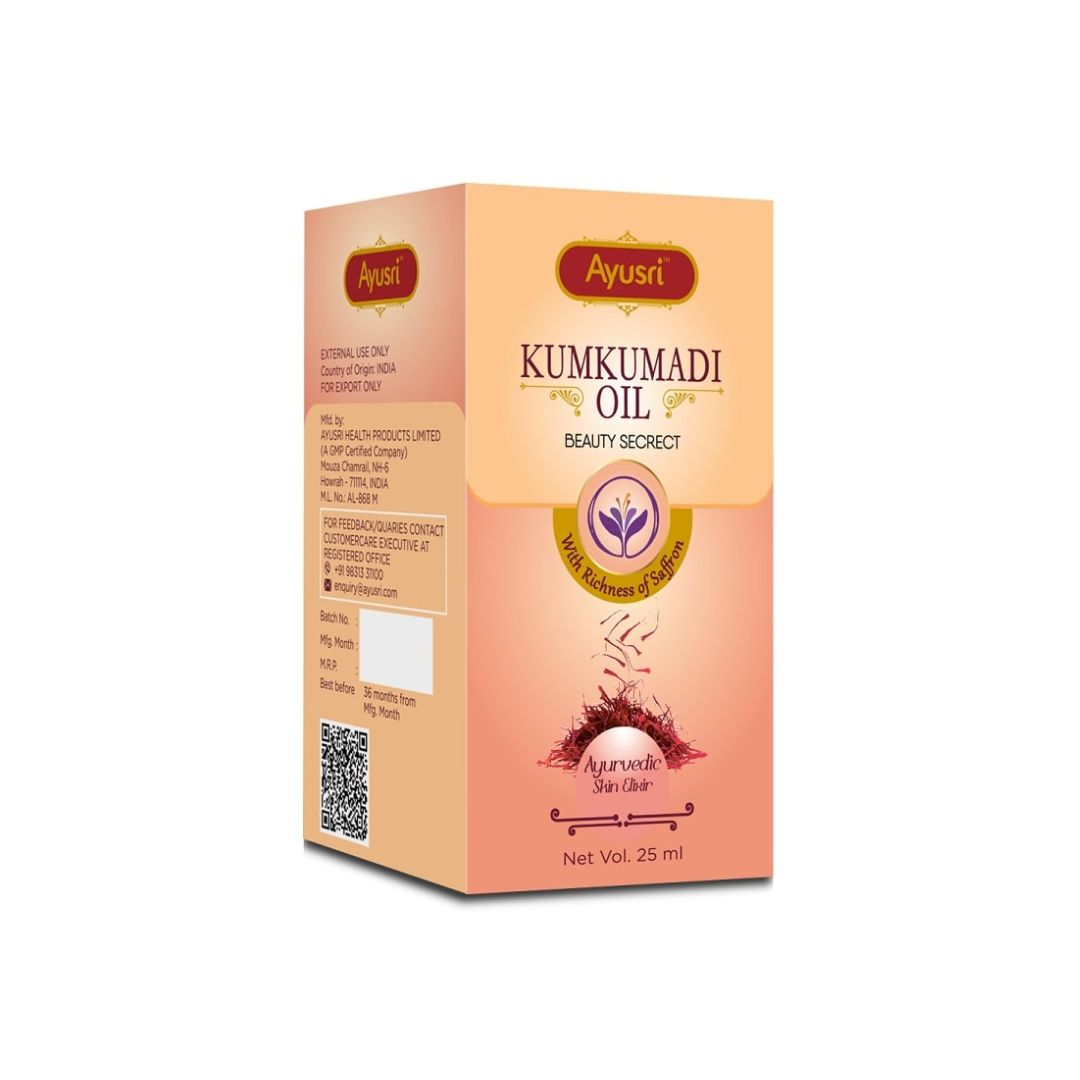 Омолаживающее масло Кумкумади (Kumkumadi oil AYUSRI)