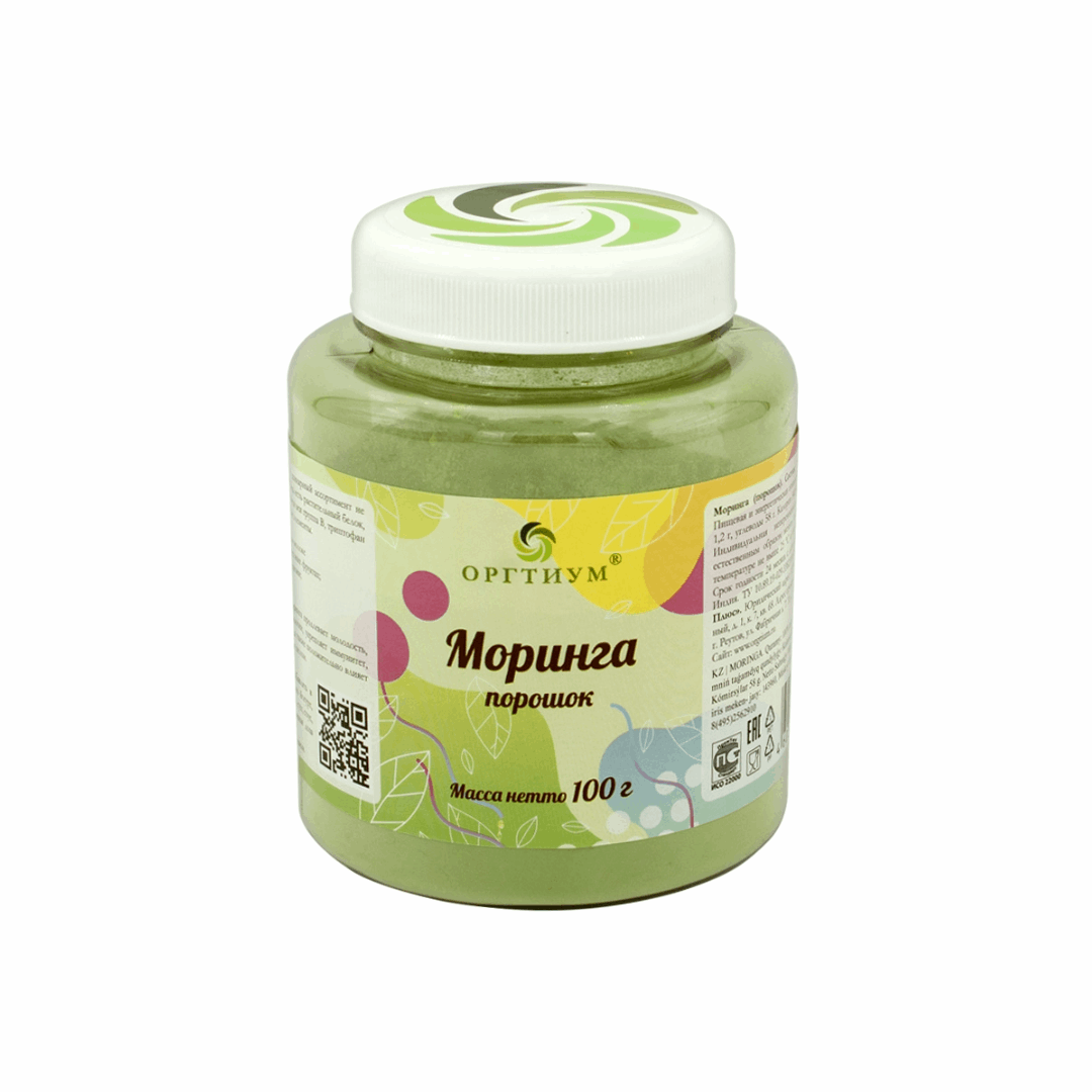 Моринга порошок из листьев 50 гр и 100гр (Оргтиум)