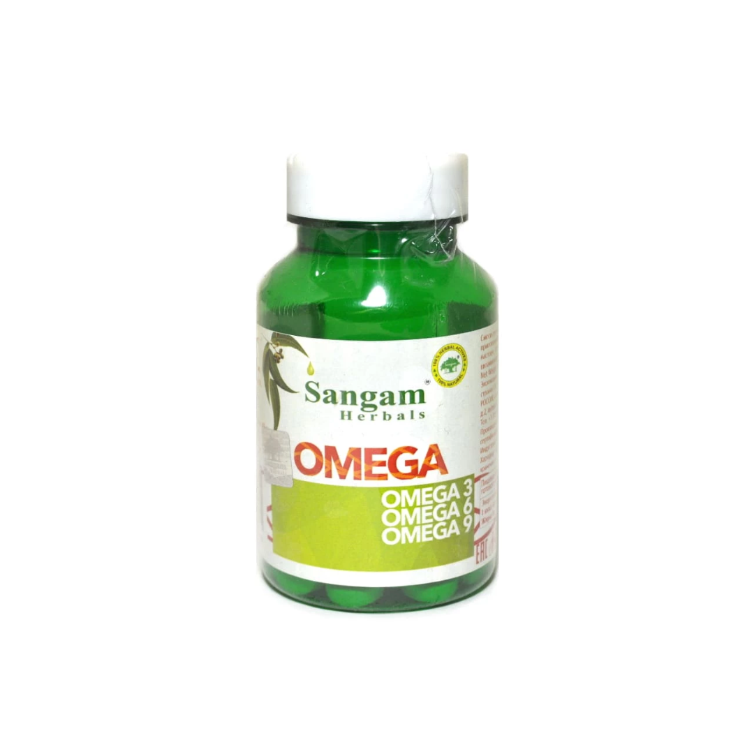 Омега 3-6-9, Сангам Хербалс (Omega, Sangam Herbals), 60 таб