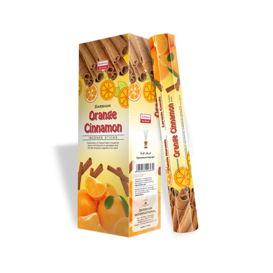 Благовония Апельсин Корица, Orange Cinnamon, Darshan, 20 палочек. - Izindii.kg