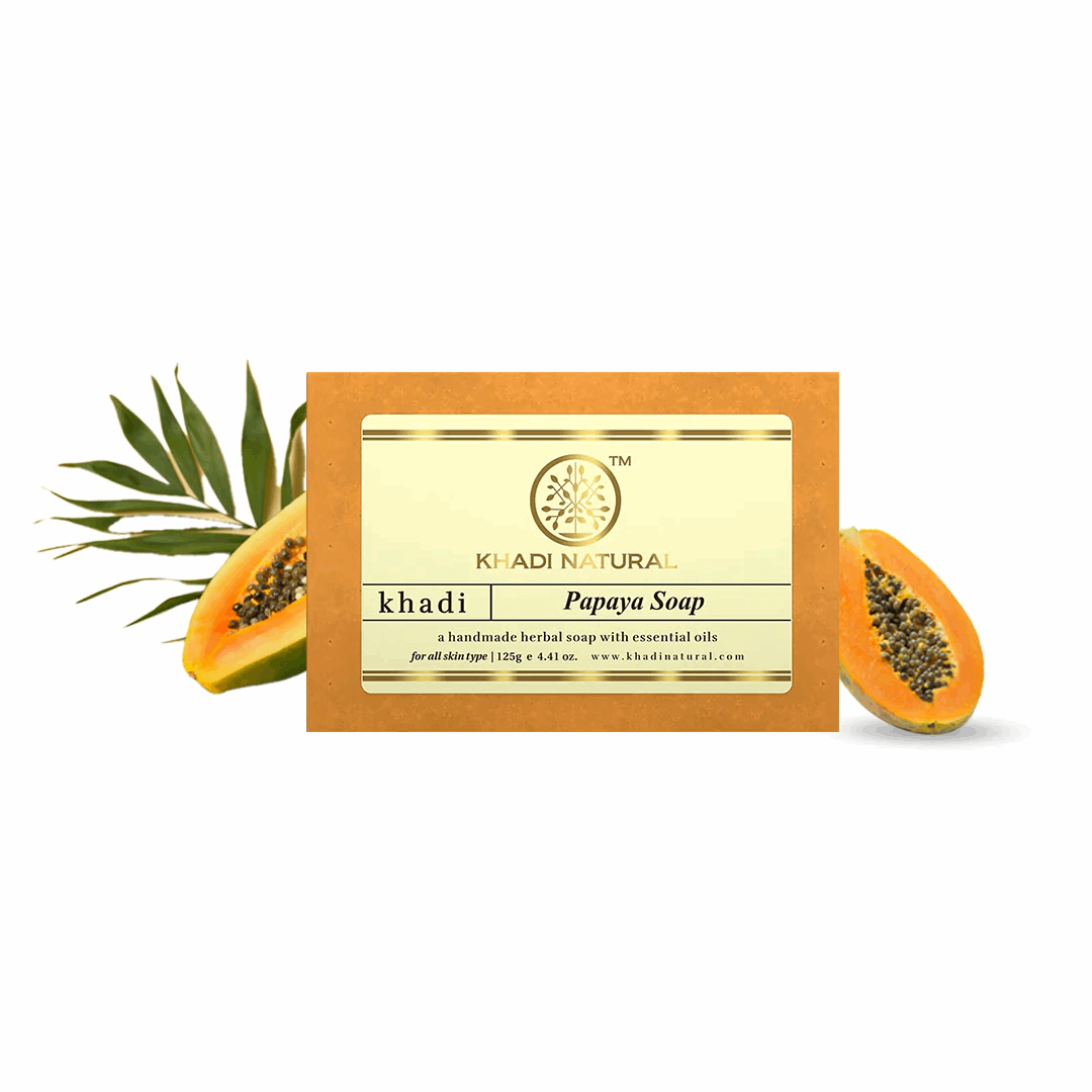 Мыло Папайя (Papaya soap KHADI), 125 гр