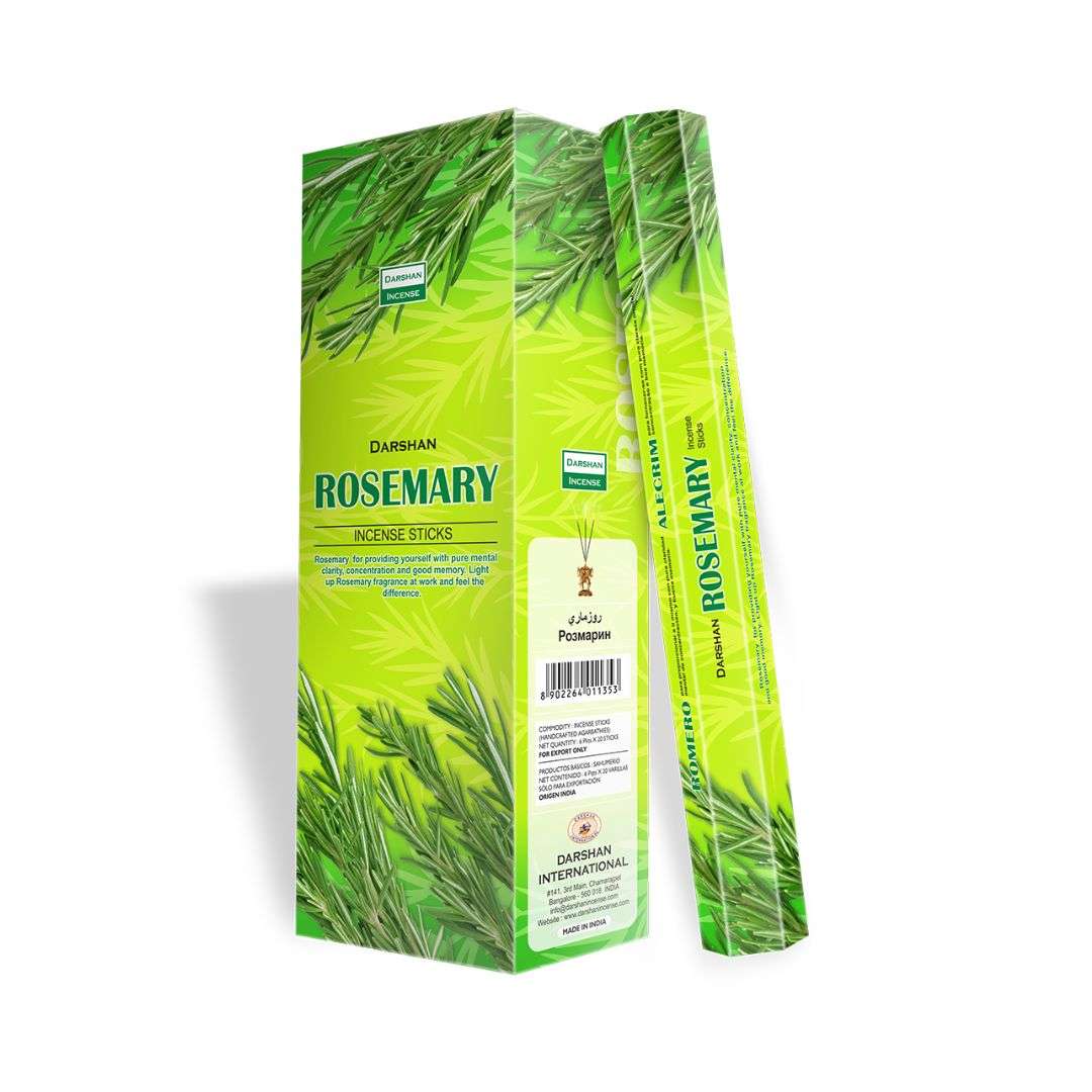 Благовония Розмарин, Rosemary, Darshan, 20 палочек