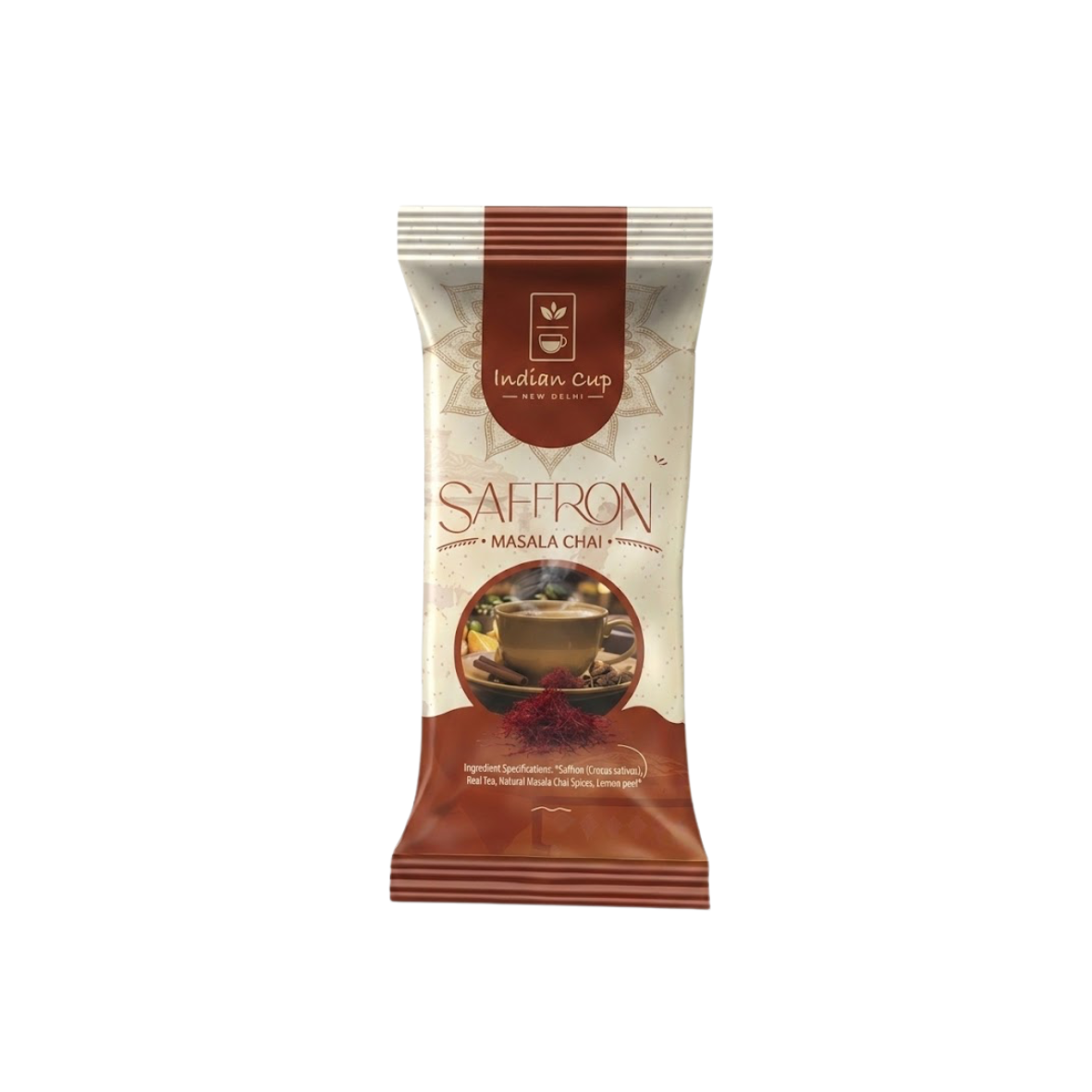 Шафран Масала Чай, Saffron Masala Tea, Indian Cup, 1 саше-20 гр