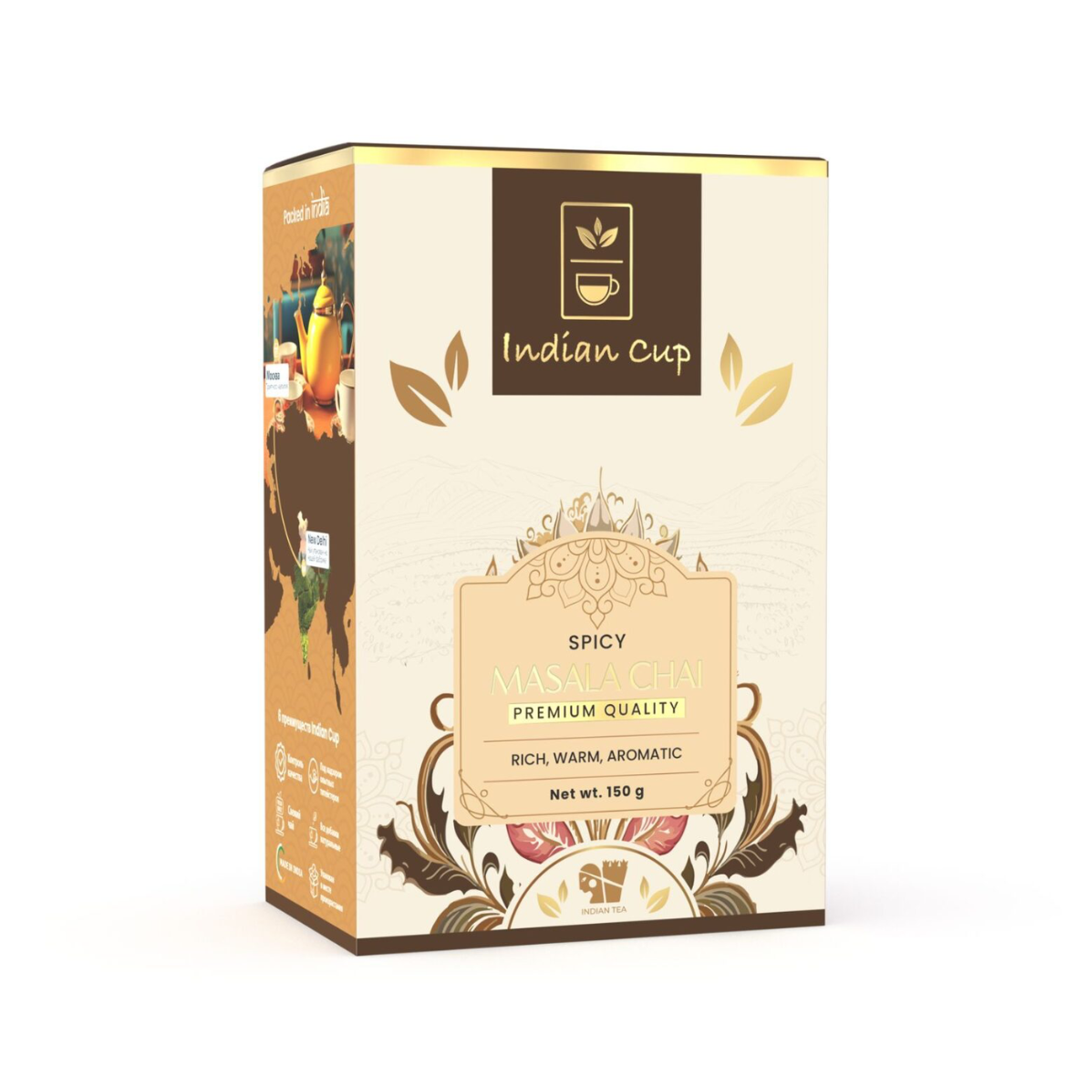 Масала Чай Пряный Премьер, Spicy Masala Tea, Indian Cup, 80 гр
