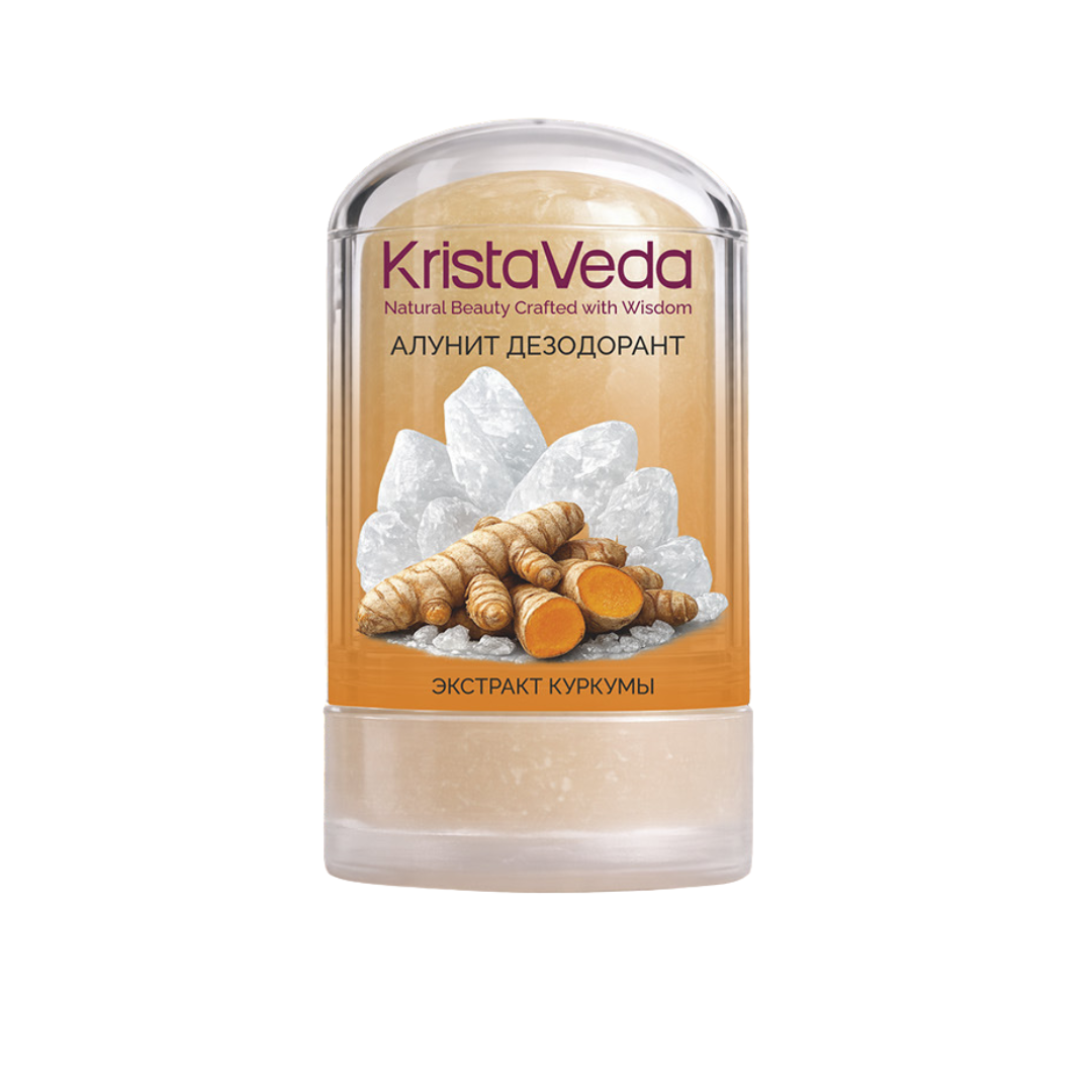 Алунит Дезодорант с Куркумой Krista Veda, 60 гр