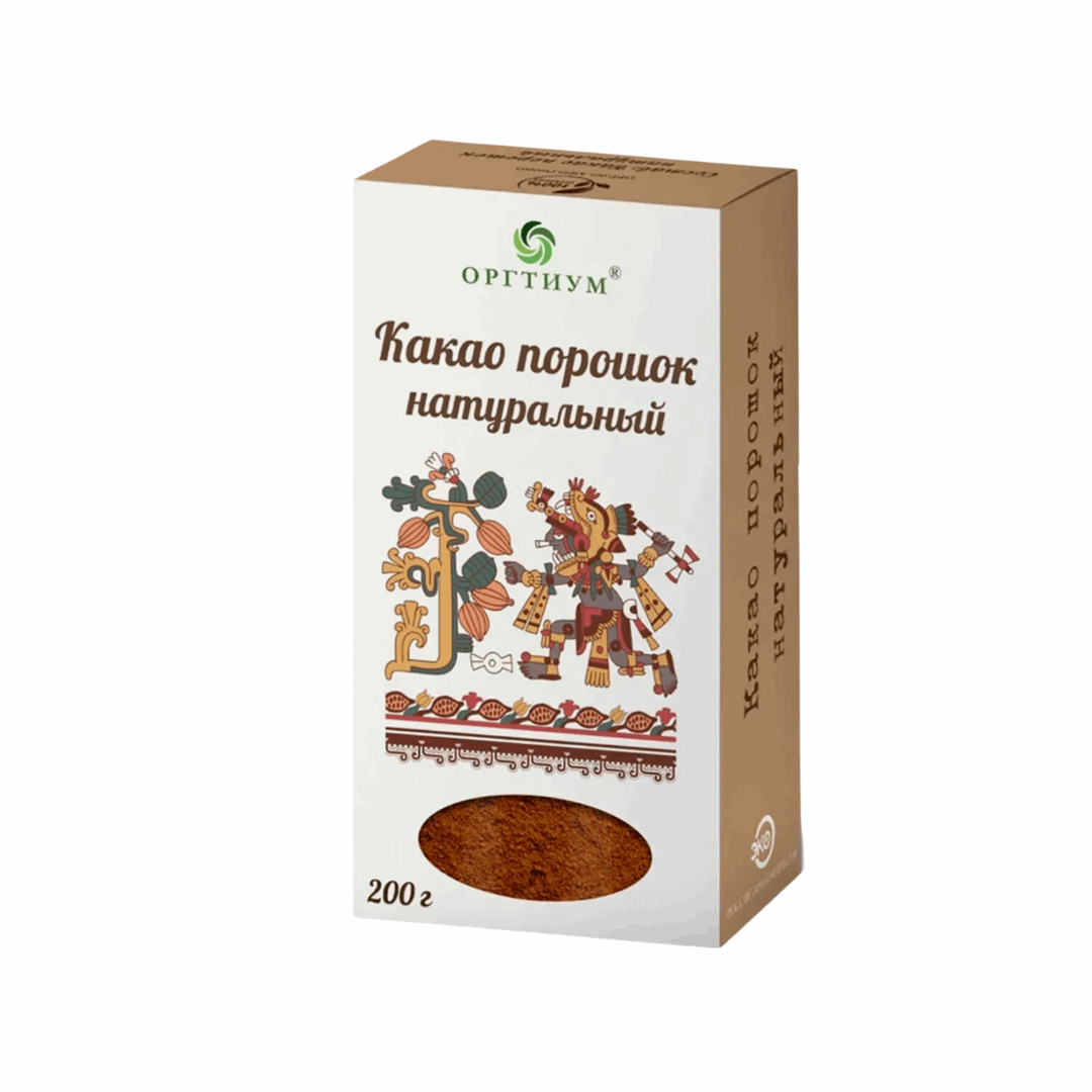 Какао порошок натуральный, Оргтиум, 100 и 200 гр